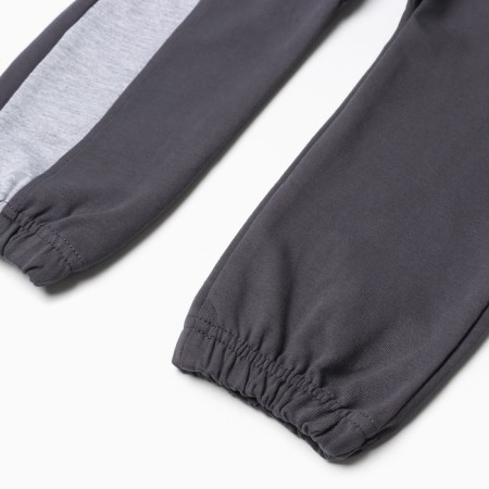A set for a boy (sweatshirt, trousers), graphite color, height 98 cm-7