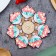 Standing under the hot "bouquet of tulips", d = 12 cm, juniper