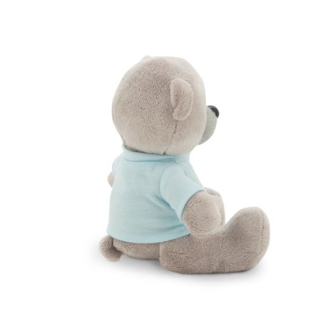 Soft toy "Bear Toptyzhkin" star, gray color 25 cm-2
