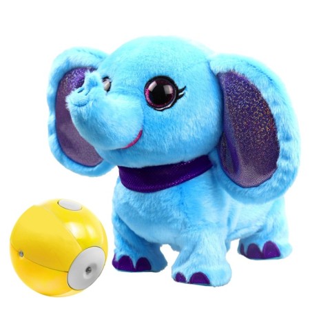 Soft toy Party Pets "Elephant Nach", interactive, with a ball with a walking function