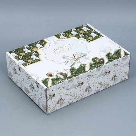 Folding “Gold Luxury” box, 30.7 x 22 x 9.5 cm, New Year-4