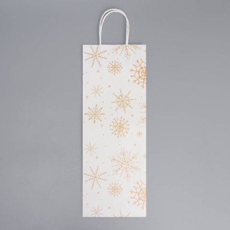 Package for the bottle "Golden Blizzard", 13 x 36 x 10 cm, New Year-5