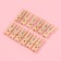 Brongs for sewing, 2.5 × 0.8 cm, 50 pcs, beige color