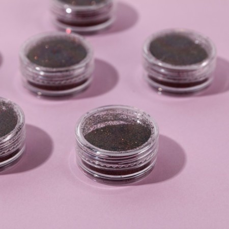 A set of sparkles for decor, small grinding, wine color, 6 pieces-1