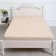 Bishop on the elastic band ATRA 180x200x20, beige calico 120g/m, cotton