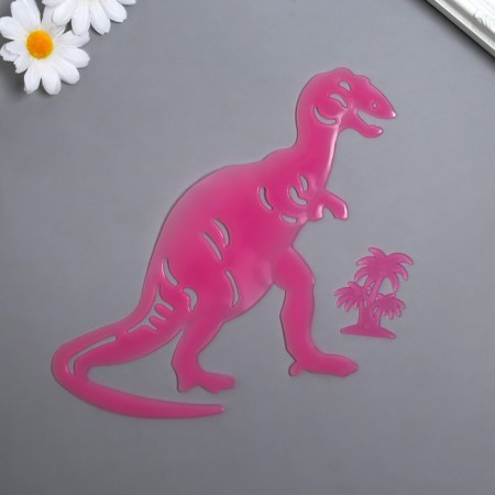 Phosphorus sticker "dinosaur" with adhesive pads set 29.5x25 cm-5