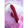 Vibrator with clitoral stimulant L’Eroina by Toyfa Sangra, silicone, burgundy, 20.5 cm