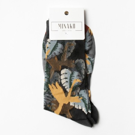 Women's glass socks Minaku "Garden", river 36-39 (23-25 ​​cm)-2