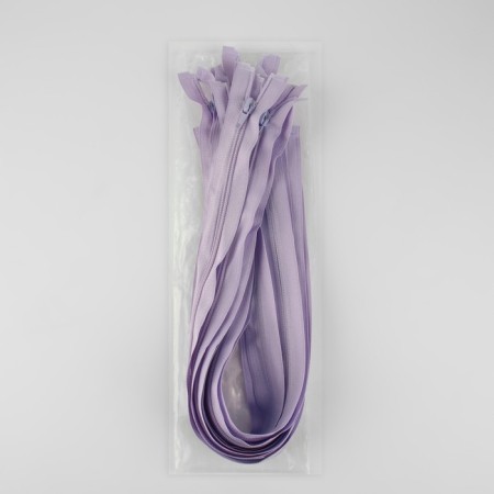 Lightning "Spiral", No. 5, detachable, automatic lock, 60 cm, lilac color-2