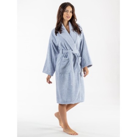Frequency bathrobe, size 52, lilac color-3