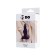 Anal plug KLAPSY, silicone, purple color, 10.5 cm, D = 3 cm