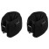 Sweepers on the wrist, 2 × 300 g, black color