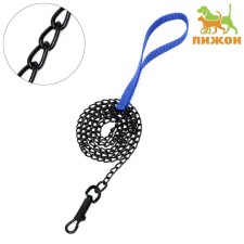 Metal leash, 120 cm x 1.6 mm, black