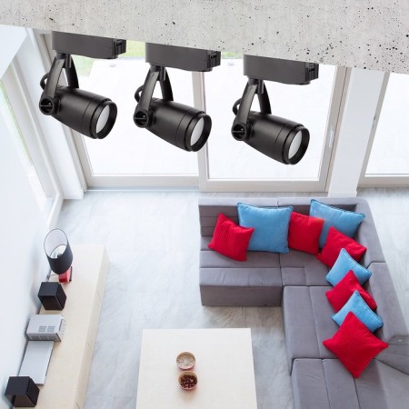 Single-phase track lamp TR12-gU10 BK under the lamp MR16 Black-4