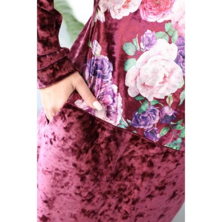Women's dress, size 54, pink color-1