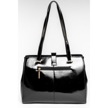 Bag Tout Women, Genuine leather, Ludor Black, 33x10x25 cm-1