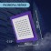 Stationary watering can, square z0154, 15x15 cm, 1 mode, plastic, purple color/chrome
