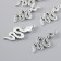 Decor for creativity Metal "Serpent" silver 5x2.1 cm