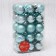 Set of balls plastic D-4 cm, 30 pcs "disco assorted" green