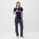 Homemade female set (T-shirt/pants), dark blue color, size 52