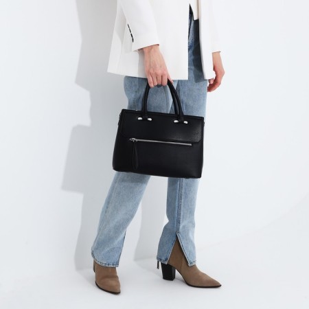 Luggage bag, external pocket, black color-7