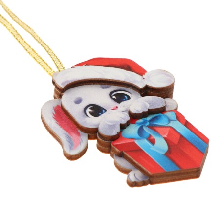 New Year's prefabricated pendant on the Christmas tree "New Year! Bunny "-2