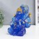 Souvenir Polystone "Ganesha - Indian Divine" Blue with gold 14x8x7 cm