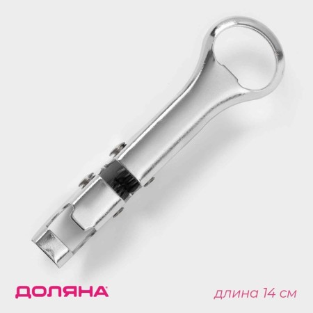 Open with a knife of the share, 14 cm, chrome color