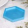 Summary "Hexagonnik. Marble" from gypsum, 9.7x1.3x1cm, blue