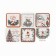 A set of 6 nameplate for gifts "Happiness", 6.5 x 5.1 cm, 6 pcs