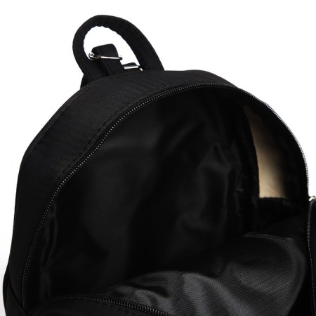 School textile backpack with ears on the hairpins "Cat", 27x23 cm, black color-12