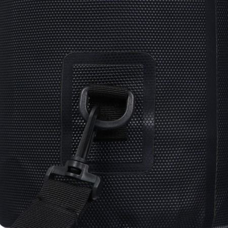Yugana Germushka, PVC, waterproof 15 liters, reinforced, one belt, black-7