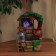 Fountain "houses with a staircase under a tree" 27x19 cm (with backlight)