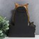 Souvenir Polystone Light "Filin on the log" from the solar battery 21.5x8x17.5 cm