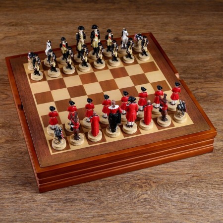 Chess souvenir "Civil Wars", h king-8 cm, h Parashka-6 cm, 36 x 36 cm-6