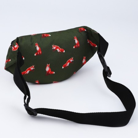 Bag Board Fox, 32x8x15 cm, lightning departure, green color-4
