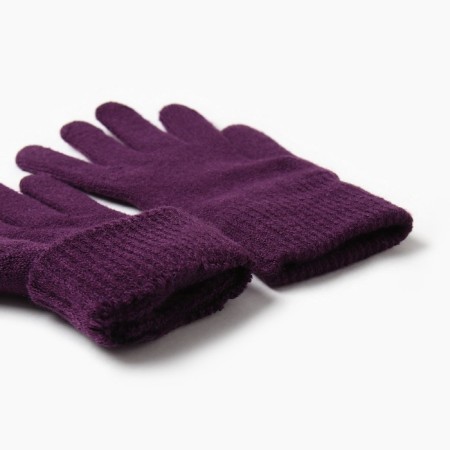 Female gloves, purple color, rr 7-8-2