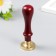 Printing for wax with a wooden handle "Deer in a flowering forest" 9x2.5x2.5 cm