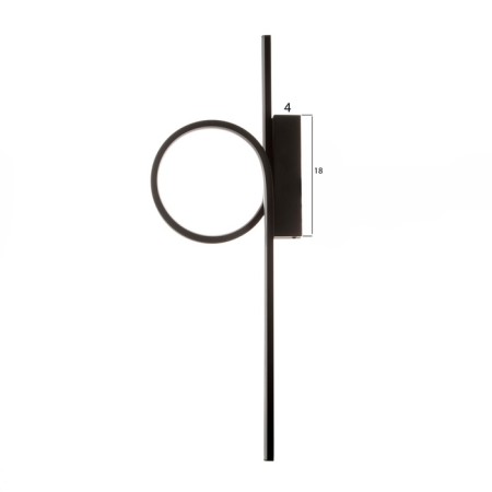 Bra "Leon" LED 24W 4000K black 5x22x63 cm-3
