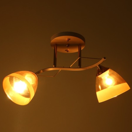 Adelela chandelier 2he27 40W white-gold 57x25x26 cm Bayerlux-2