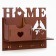 The keywood is wall -mounted with a shelf with a shelf and a “Home” pocket, 17 x 14.5 cm.
