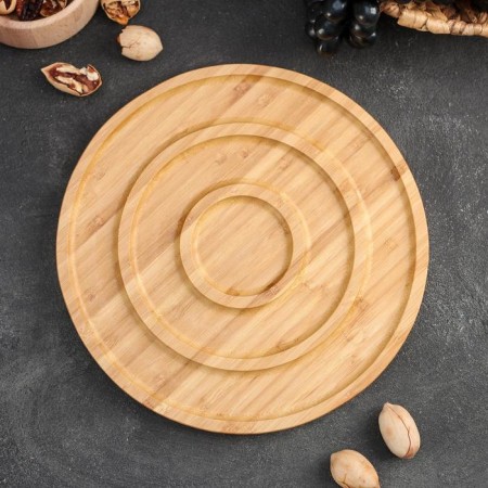 Menzhitsa Dolyana "Hypnosis", 25 × 25 × 1.5 cm, bamboo-2