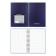 Notebook A6 (102 x 146 mm), 80 sheets in a cage on the Erichkrause Total Blue spiral, plastic cover, offset unit, white 100%, blue