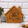 Menzhitsa, set 2 pcs., Tree “Dishes: home little things”, house 24x21 cm., Mena Zhnitsa 40x12.3 cm.