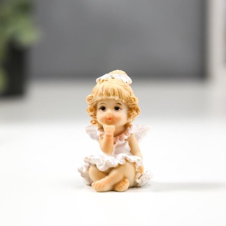 Polystone souvenir "Angel-girl in a blue sundress" mix 5.2x3.5x3.5 cm-1