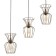 Freight Bayerlux lamp 3he27 40W gold 16x50x23-123cm