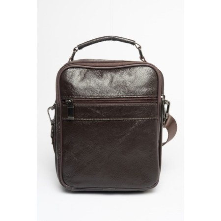 Bag Cross-Body Men, genuine leather de-gosa brown, 19x10x24 cm-2