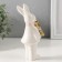 Souvenir Ceramics "Bunny White with a gold bunny" 6.5x4x4x13.5 cm