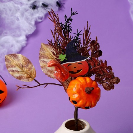 Decor on the stick "Halloween pumpkin" 7 × 16 × 27 cm-1