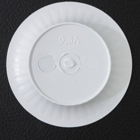 Pot with the pallet "Angara", 300 ml, white color-3